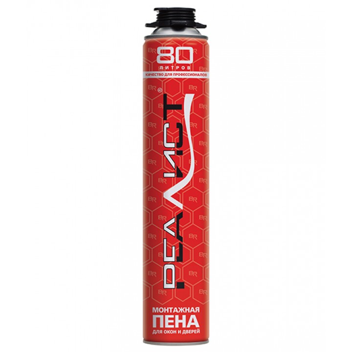 Пена монтажная REALIST PRO Red 80л